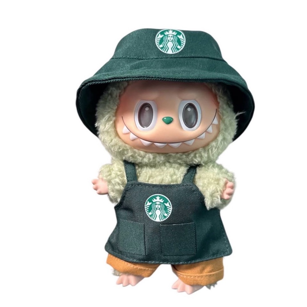 Starbucks Outfit for Labubu V1, V2, V3